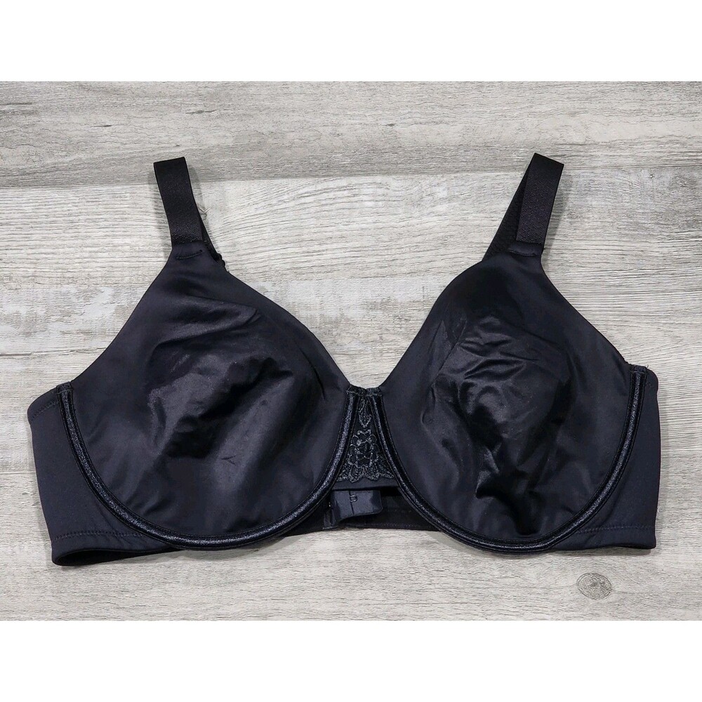Vanity Fair Women's Beauty Back Smoothing Minimizer Bra Black Sizes 42D
